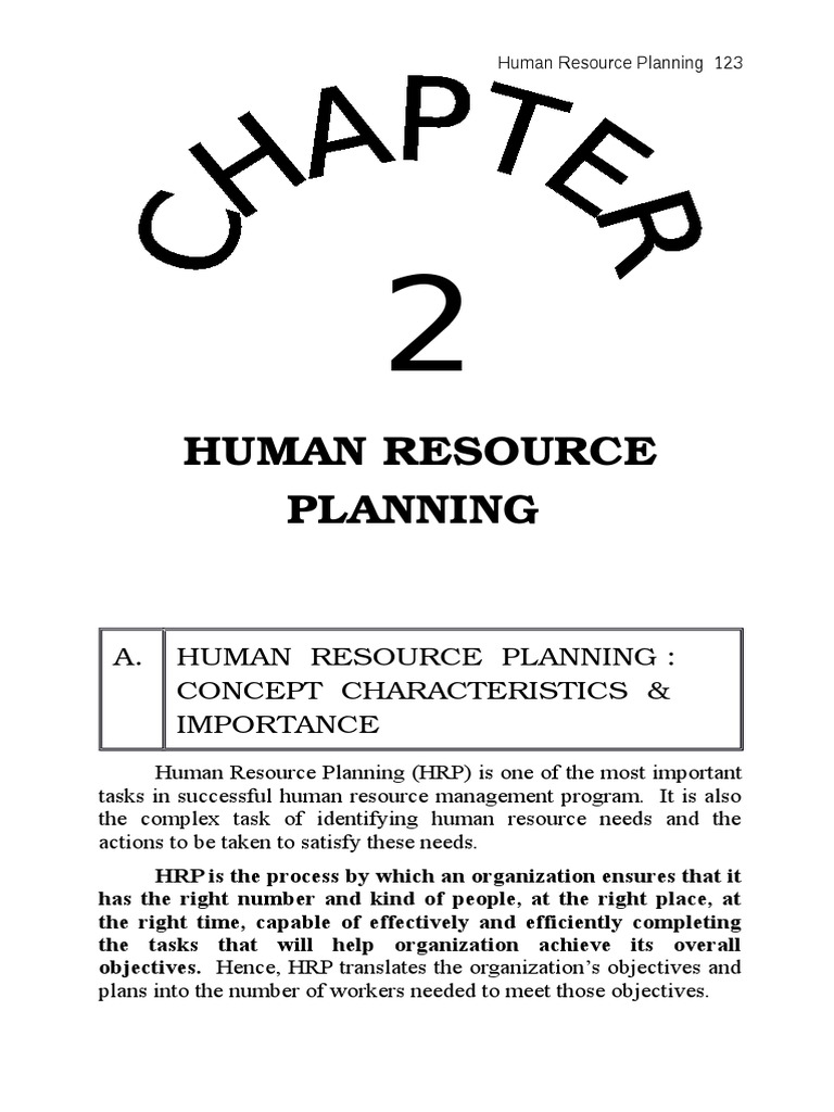 Human Resource Planning Guide | PDF | Strategic Management ...