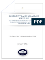 Community-based Broadband Report by Executive Office of the President
