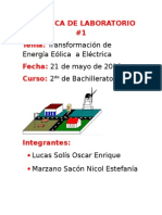 Energía Eólica - Práctica de Laboratorio