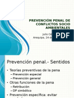 Prevención Penal Conflictos Socioambientales