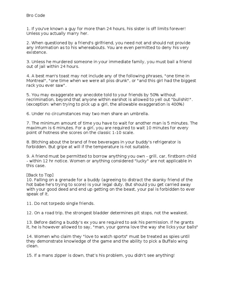 guy code dating your friends sister