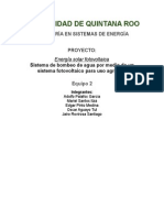 Universidad de Quintana Roo: Ingeniería en Sistemas de Energía Proyecto