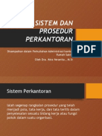 SISTEM DAN PROSEDUR PERKANTORAN