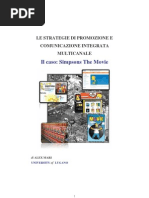 Download LE STRATEGIE DI PROMOZIONE E COMUNICAZIONE INTEGRATA MULTICANALE Caso Simpsons The Movie di Alex Mari by Alex Mari SN2526769 doc pdf