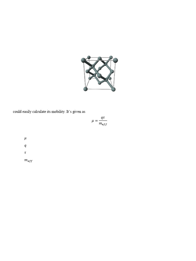 Silicon Mobility and Lattice Orientation | PDF | Condensed Matter ...