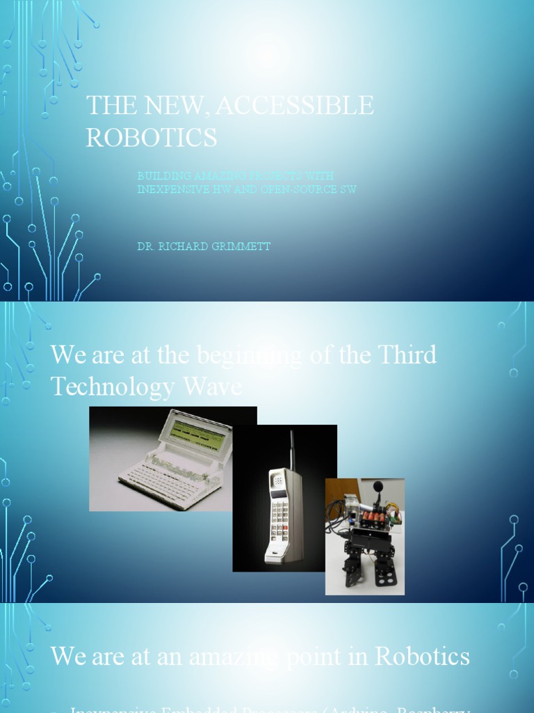 The New, Accessible Robotics | PDF | Robotics | Raspberry Pi