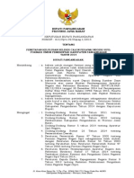 SK Bupati Penetapan Kelulusan Seleksi CPNSD Pangandaran Formasi Umum 2014