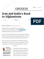 Iran and India’s Road to Afghanistan _ the Indian Express