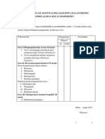 Lembar Observasi Aktivitas Belajar Siswa Dalam Proses Pembelajaran PDF