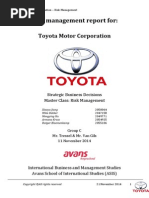 Download Risk Management Report Toyota by RutgerBloemenkamp SN252697783 doc pdf