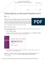 Tareas Básicas en Microsoft OneNote 2013 PDF