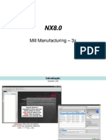 NX 8.0 Mill Manufacturing - 3x Cavity Mill Operation Guide