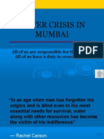 ORF Presentation on Water Crisis in Mumbai