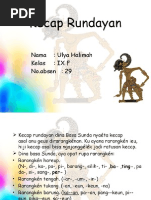 Kecap Rundayan Pdf