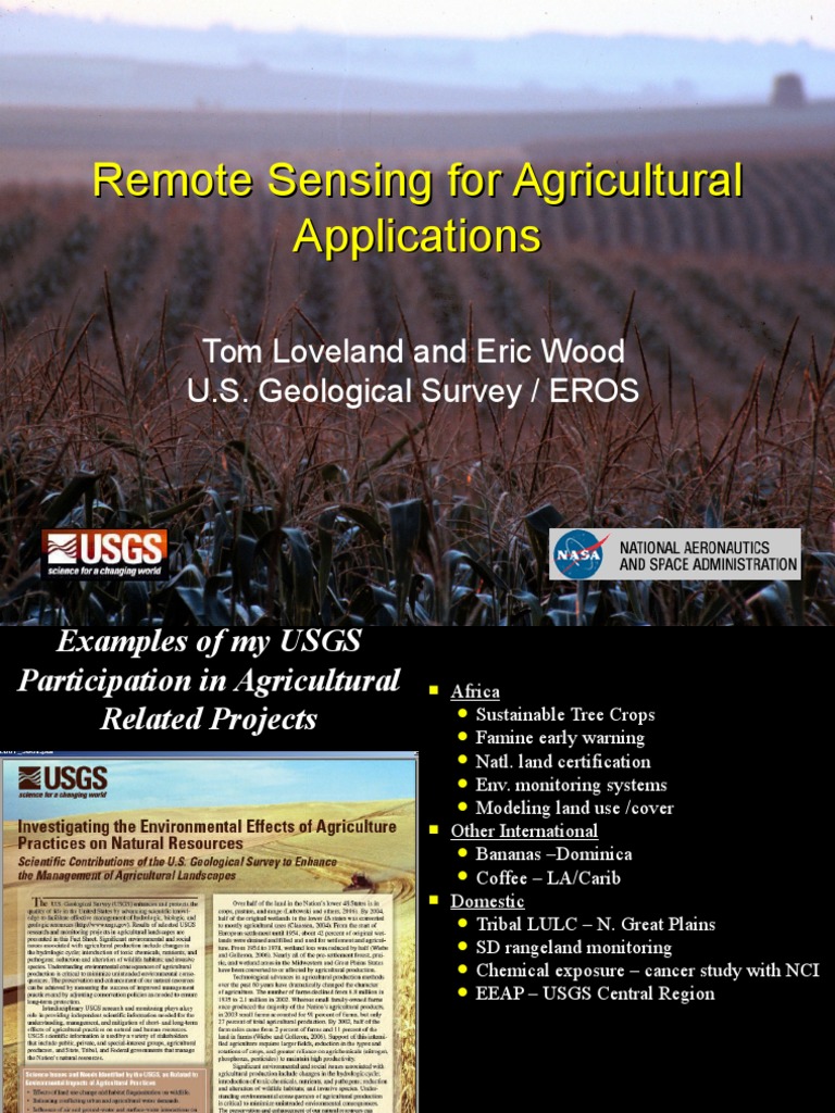 Remote Sensing in Agriculture Insights | PDF | Agricultural Land ...