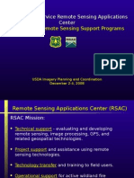 USDA Forest Service Remote Sensing Applications Center Operational Remote Sensing Support Programs