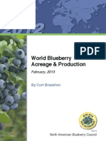 World Blueberry Acreage and Production 2013