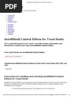 InstallShield Limited Edition For Visual Studio - Download