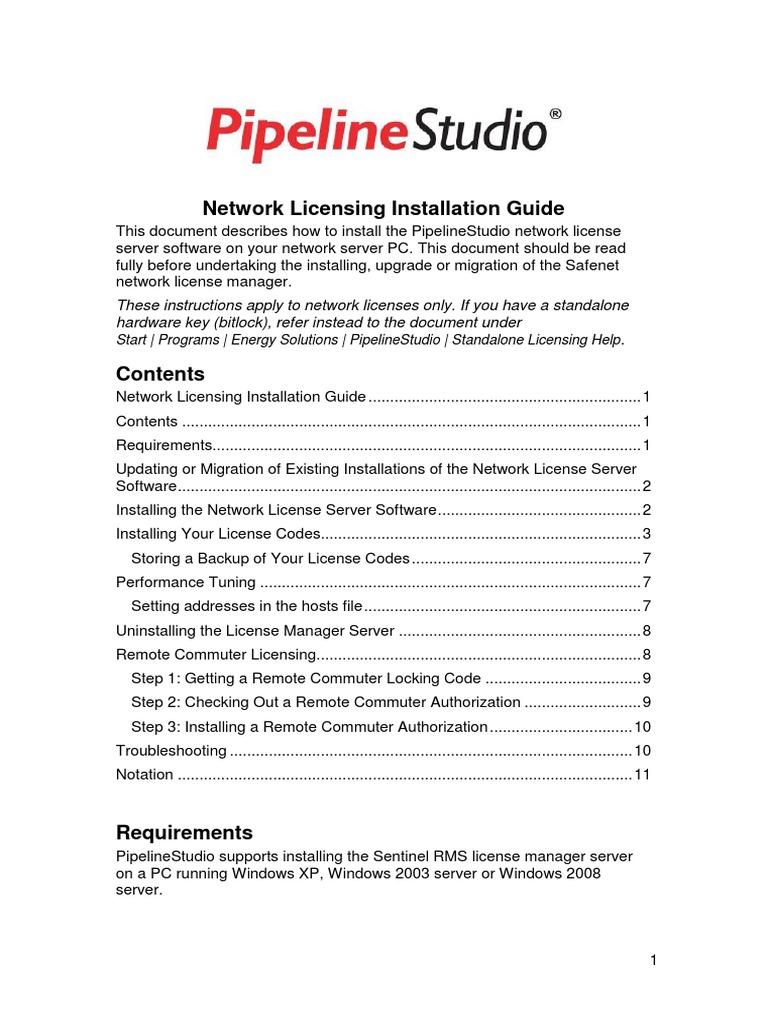 Network Licensing Installation Guide | PDF | Windows Registry ...