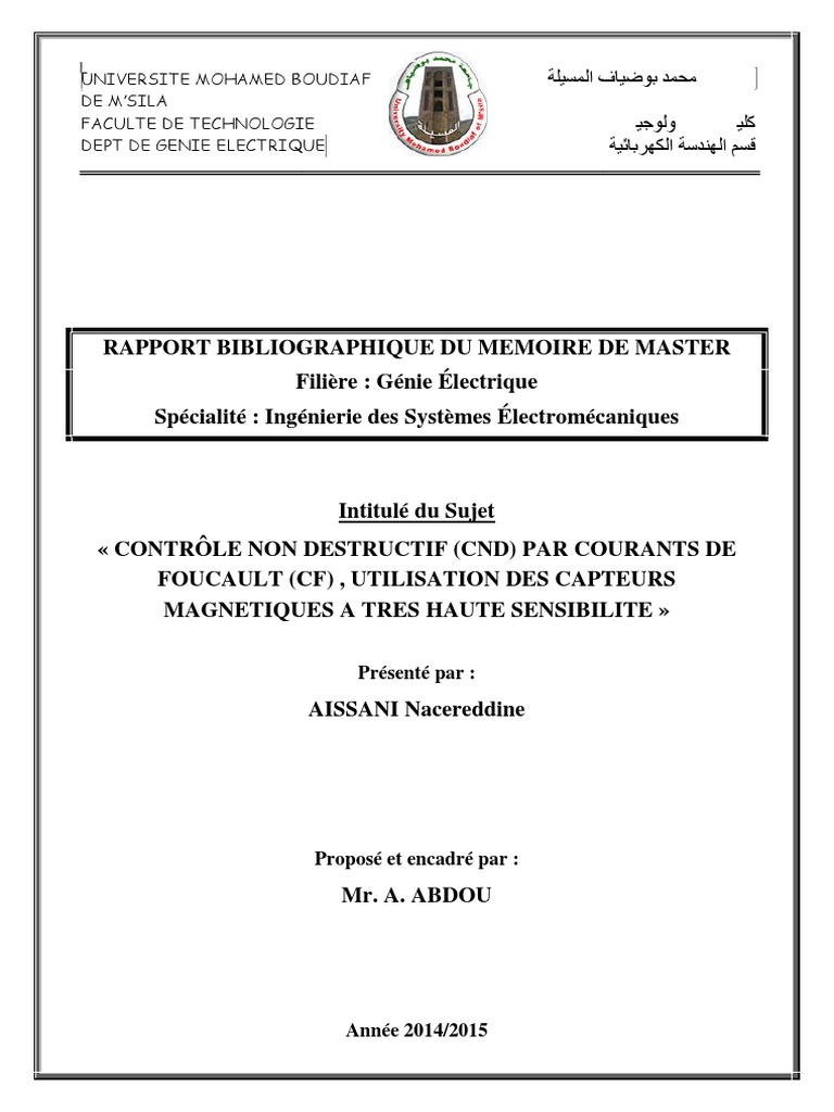 CND par Courants de Foucault et Capteurs PDF Contrôle non — free download