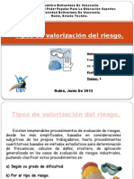 Tipos de Valorizacion Del Riesgo