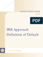 Consultation Paper IRB Approach