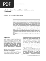 2003 - D.graiver - A Review of The Fate and Effects of Silicones in The Environment