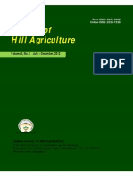 Journal of Hill Agriculture 2012 Vol 3