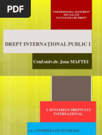 2.1.Izvoarele Dreptului international - CONSIDERATII+GENERALE