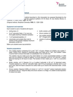 Zinc by Zincon Assay: Teacher and Technician Worksheet