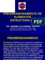 Predimencionamiento de Elem. Estructurales