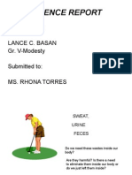 Science Report: Submitted By: Lance C. Basan Gr. V-Modesty Submitted To: Ms. Rhona Torres