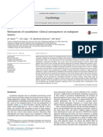 Mechanisms of Cryoablation- Clinical Consequences on Malignant Tumors