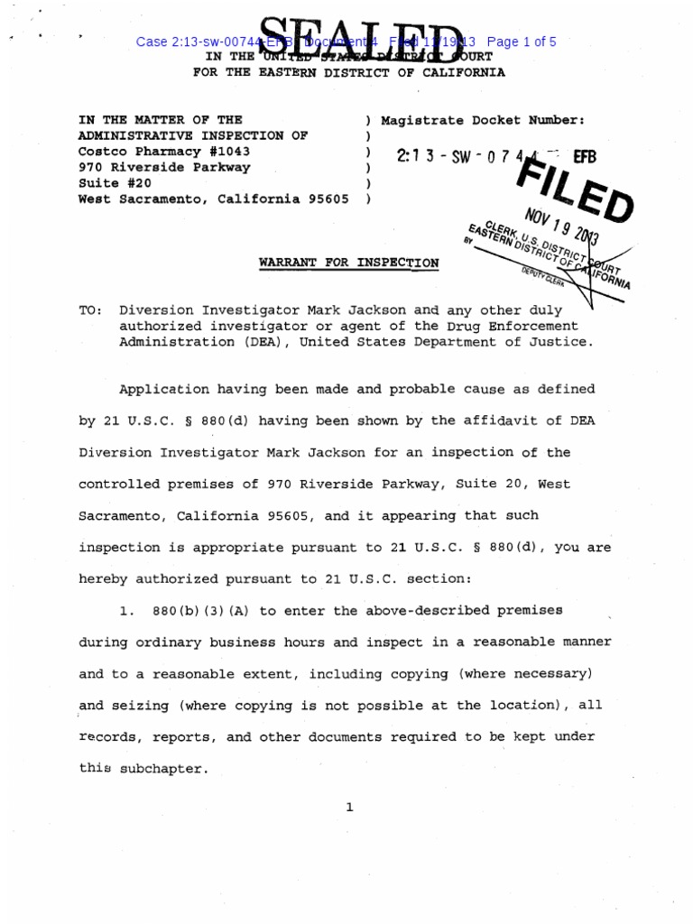Case 2:13-sw-00744-EFB Document Summary | PDF | Technology & Engineering
