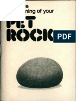 The Care and Training of Your Pet Rock Manual by Gary Dahl