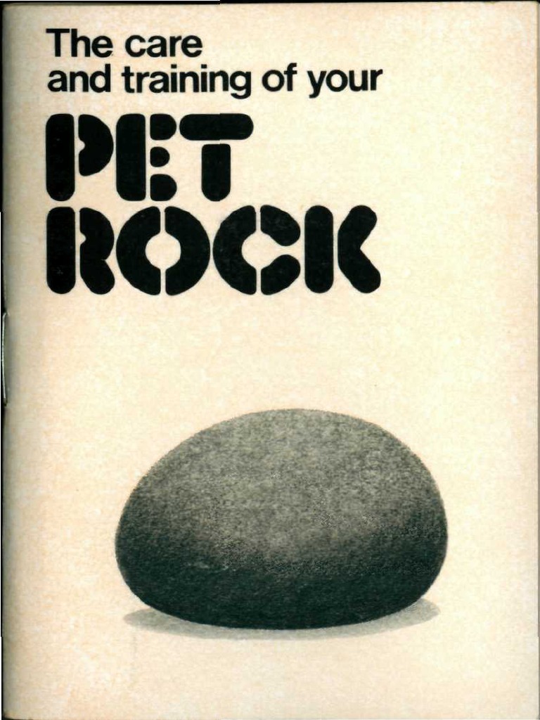 The Care and Training of Your Pet Rock Manual by Gary Dahl | Obedience