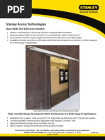 Stanley Access Technologies: Dura-Glide SLH (Slim Line Header)