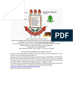 Declaração de Regência Modelo Oficio