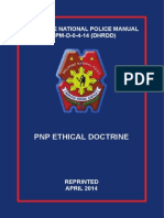 Philippine National Police Manual PNPM-D-0-4-14 (DHRDD) : PNP Ethical Doctrine