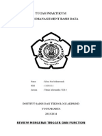 Tugas Praktikum SMBD Rivew Dan Pembuatan Trigger Function