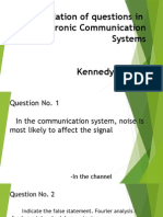 Compilation of Questions in Electronic Communication Systems