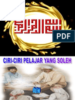 Ciri-Ciri Pelajar Yang Soleh