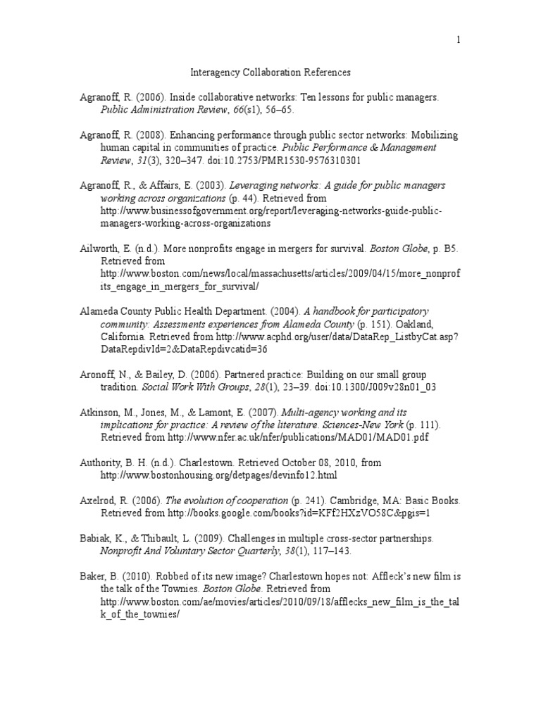 Interagency Collaboration Resources | PDF | Child Abuse | Qualitative ...