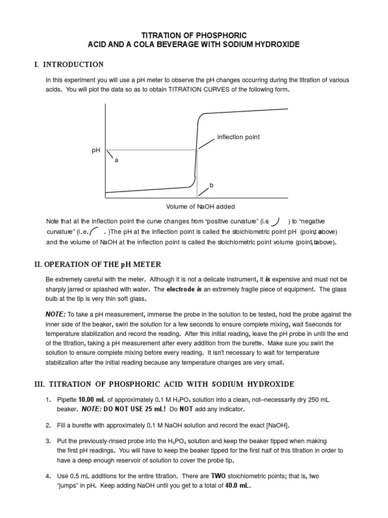 Expt 9 PH Meter Titration PDF Titration Chemistry