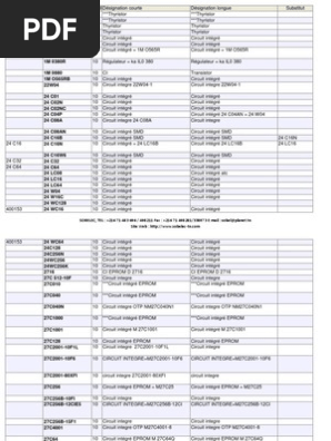 Bjt Catalog Pdf Transistor Bipolaire Circuit Electronique