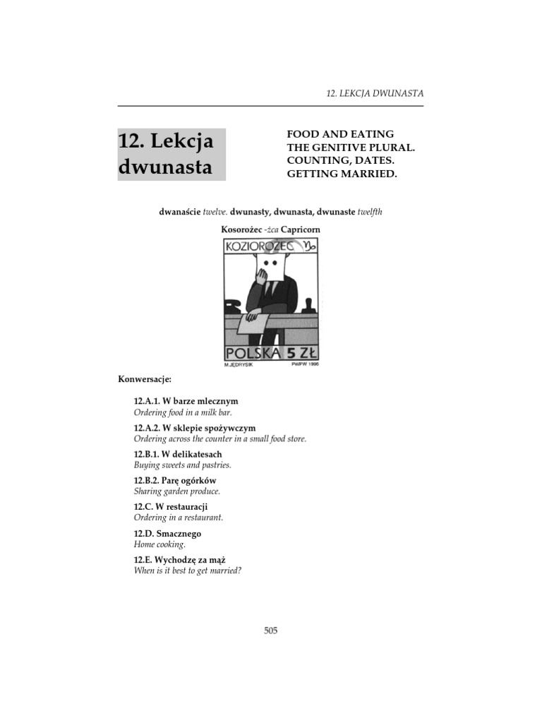 Polish Language Courses 12 | PDF