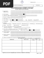 Police Certificate Application Form | PDF | Identity Document ...