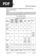 Service Level Agreement - Megapath Business Access and Value Added Services