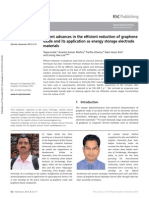 Recent Advances in The Efficient Reduction of Graphene Oxide and Its Application As Energy Storage Electrode Materials