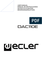 Distribuidor de Audio ECLER DAC110E Manual de Instrucciones
